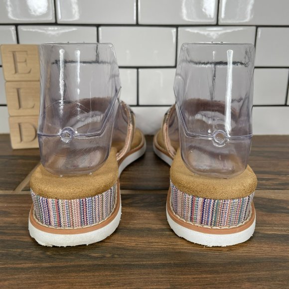 Skechers BOBS Desert Kiss Bohemian Women's Size 6 Shoes Multicolor Thong Sandals - Picture 4 of 12